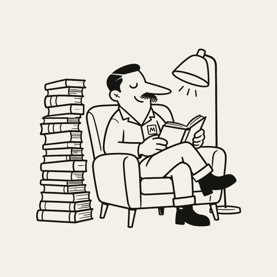 Monty doing the reading